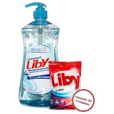 Liby Средство для мытья посуды Минеральная соль + стиральный порошок Color 1.1 л с дозатором