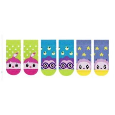 Носки Conte-kids комплект из 3 пар, размер 8, салатовый/бирюза/голубой