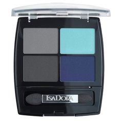 IsaDora Тени для век Eye shadow quartet 24 forever blue