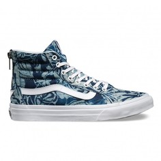 Высокие кеды Indigo Tropical Sk8-Hi Slim Zip Vans