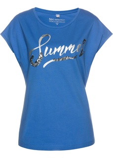 Футболка с пайетками Bonprix