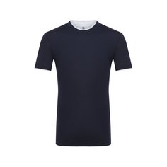 Футболка из шелка и хлопка Brunello Cucinelli