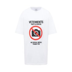 Хлопковая футболка Vetements