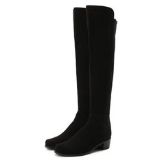 Замшевые ботфорты Stuart Weitzman