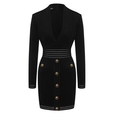 Платье из вискозы Balmain