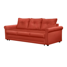 Диван ФС Нири натуральная кожа красный 236x89x86
