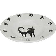 Миска для животных Foxie Cat Plate белая 140 мл