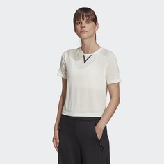 Укроченная футболка для фитнеса Karlie Kloss adidas Performance