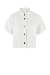 Короткая рубашка оверсайз с карманами Befree