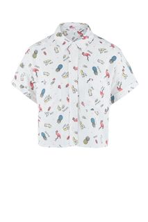 Короткая рубашка оверсайз с карманами Befree