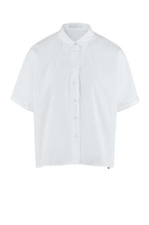 Белая рубашка из хлопка свободного кроя Cinque