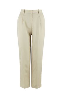 Зауженные бежевые брюки с добавлением льна Tommy Hilfiger