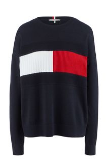Хлопковый джемпер свободного кроя Tommy Hilfiger