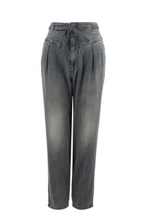 Укороченные серые джинсы зауженного кроя Nocino Pinko