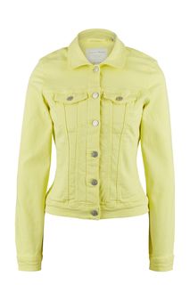 Короткая джинсовая куртка желтого цвета Tom Tailor Denim