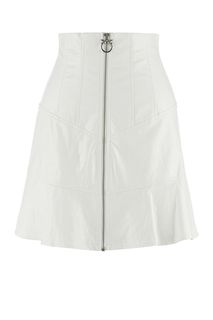 Короткая белая юбка расклешенного кроя Pinko