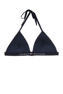 Купальный топ синего цвета с треугольными чашками Tommy Hilfiger