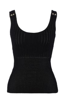Трикотажный топ черного цвета Love Republic
