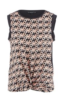 Топ кораллового цвета с круглым вырезом Love Republic