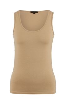 Бежевая майка с круглым вырезом More & More