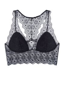 Кружевной бюстгальтер синего цвета Passionata