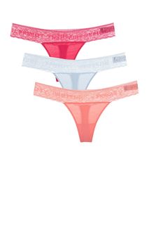 Комплект из 3 трусов-стрингов с кружевом Tommy Hilfiger