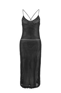 Ажурное платье из вискозы черного цвета Befree