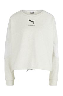 Хлопковый свитшот оверсайз Puma