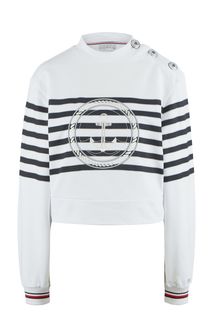 Укороченный свитшот с пуговицами на плече Tommy Hilfiger