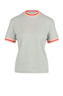Хлопковая футболка с короткими рукавами Calvin Klein Jeans