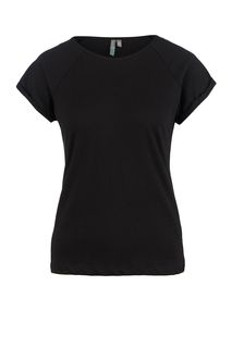 Футболка из хлопка черного цвета Befree