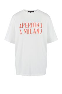 Футболка из хлопка свободного кроя Love Republic