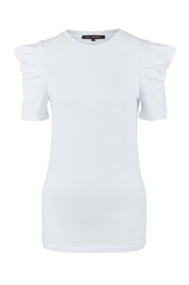 Белая футболка с объемными рукавами Love Republic