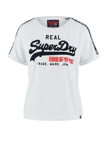 Футболка с фактурным принтом Superdry