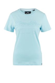 Футболка из хлопка с логотипом бренда Superdry
