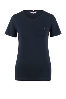 Синяя базовая футболка с короткими рукавами Tommy Hilfiger