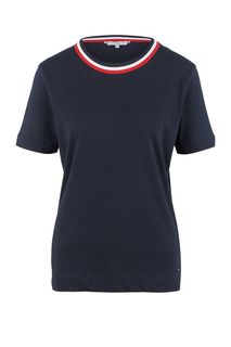 Однотонная хлопковая футболка Tommy Hilfiger