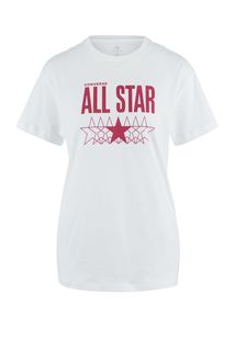 Футболка из хлопка с логотипом бренда Converse