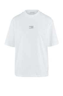 Белая футболка из хлопка с вышивкой Tommy Hilfiger