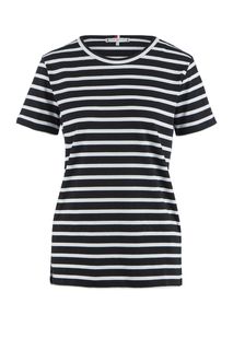 Футболка из хлопка в полоску с короткими рукавами Tommy Hilfiger