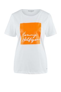 Хлопковая футболка с короткими рукавами Tommy Hilfiger