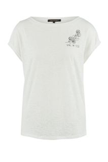 Белая футболка с круглым вырезом Love Republic