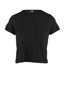 Однотонная укороченная футболка с карманом Befree