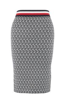 Облегающая трикотажная юбка с монограммой бренда Tommy Hilfiger