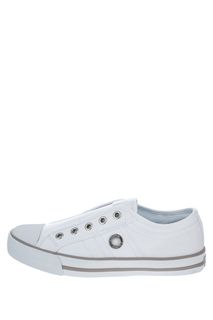 Текстильные кеды белого цвета S.Oliver