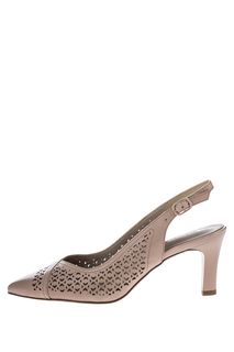 Кожаные туфли с фигурной перфорацией Tamaris