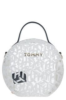 Прозрачная сумка с монограммой бренда Tommy Hilfiger