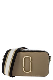 Маленькая кожаная сумка с текстильным плечевым ремнемМаленькая кожаная сумка с текстильным плечевым ремнем Marc Jacobs
