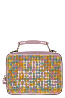 Маленькая кожаная сумка с ярким декором Marc Jacobs