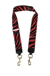 Широкий текстильный ремень для сумки с золотистой фурнитурой Marc Jacobs